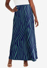 Knit Maxi Skirt, NEW SAGE ZEBRA, hi-res image number null