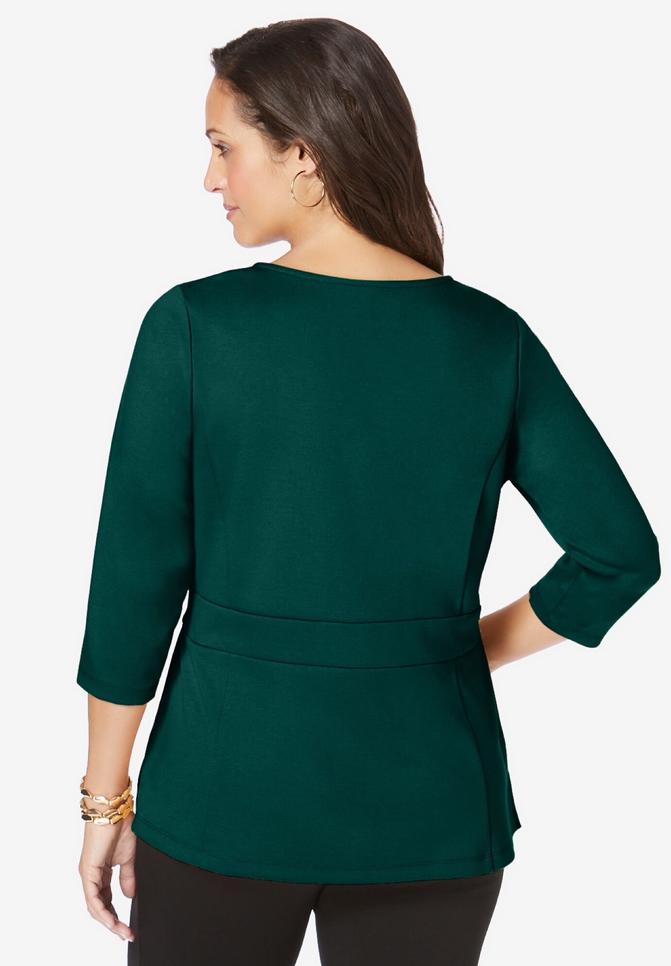 Ponte Belted Top, , on-hover image number 1