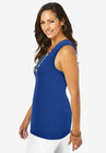 Scoop-Neck Sweater Tank, , alternate image number null
