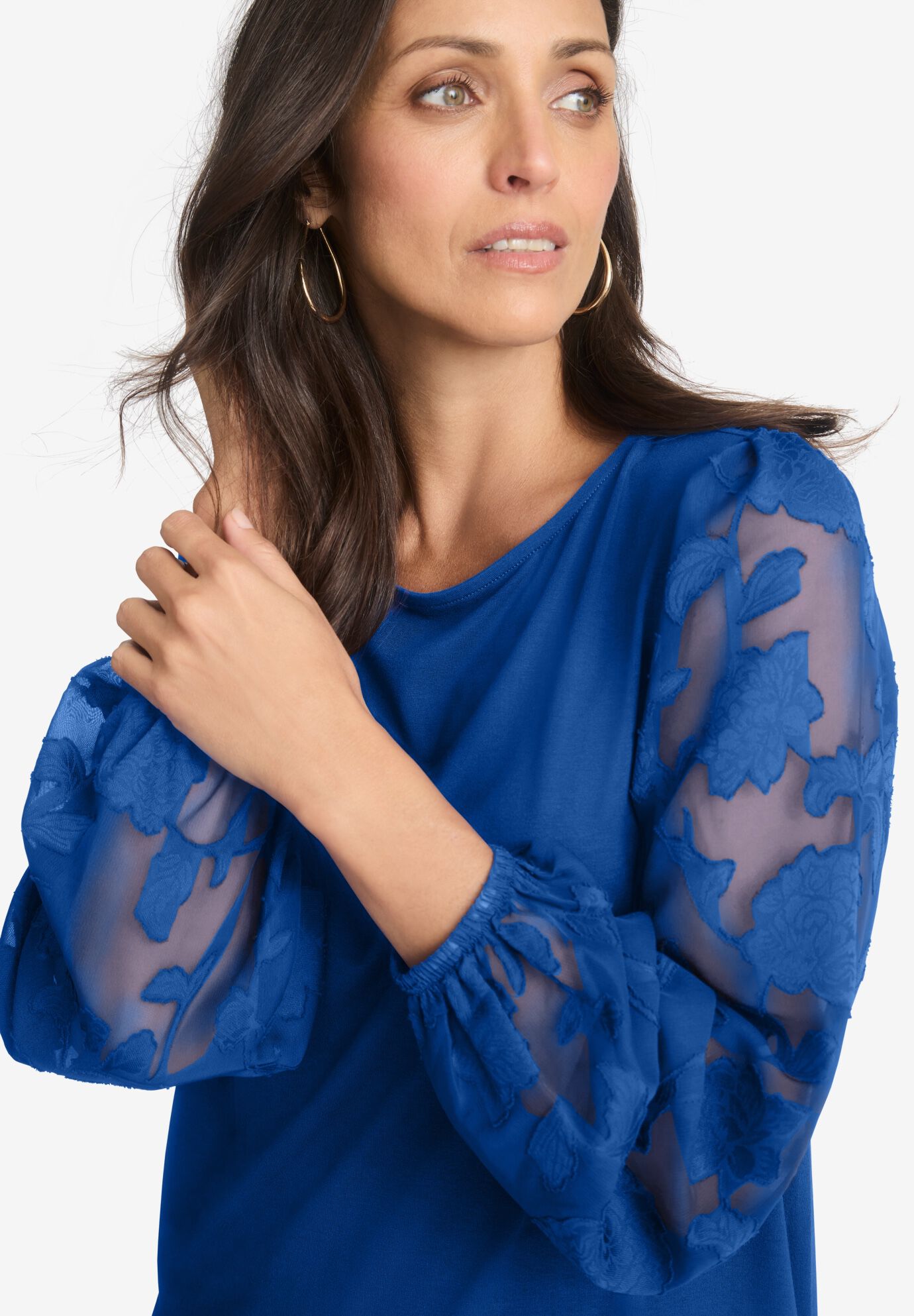 Mixed Media Top, , alternate image number 3