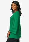 Mesh Inset Sleeve Tunic, , alternate image number null