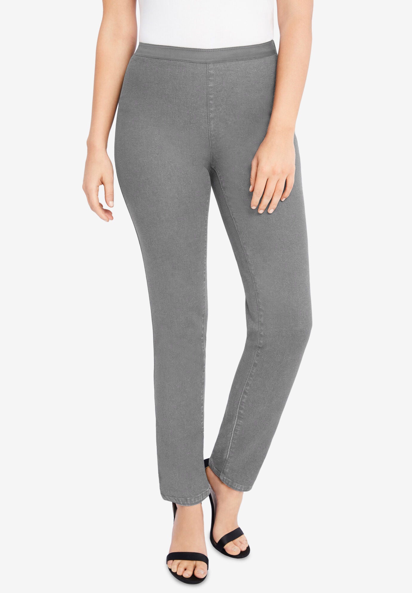 Grey Regular Fit Jeggings main image 1