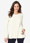 Chevron Fit & Flare Sweater, , hi-res image number null