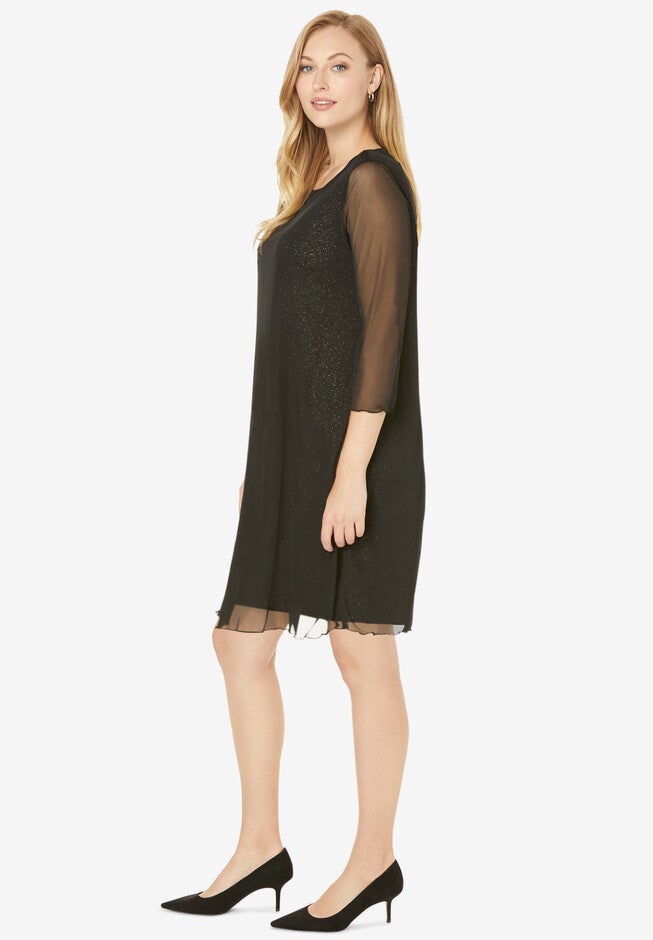 Sheer Cocktail Dress, , alternate image number null