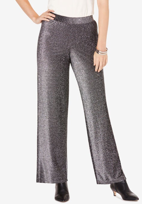 Sparkle Knit Pant, BLACK SHIMMER, hi-res image number null