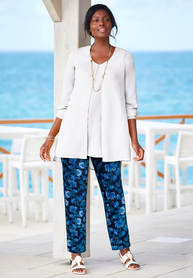 Flyaway V-Neck Tunic, , alternate image number null