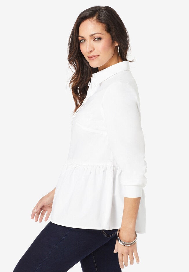 Peplum Blouse, , alternate image number 2