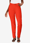 Classic Cotton Denim Straight Jeans, ELECTRIC ORANGE, hi-res image number null