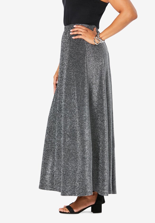 Shimmer Maxi Skirt, , alternate image number 2