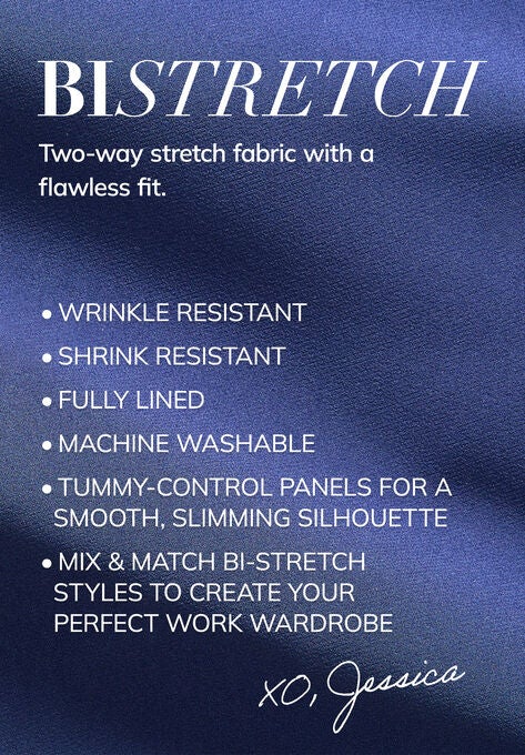 Tummy Control Bi-Stretch Pencil Skirt, , alternate image number null