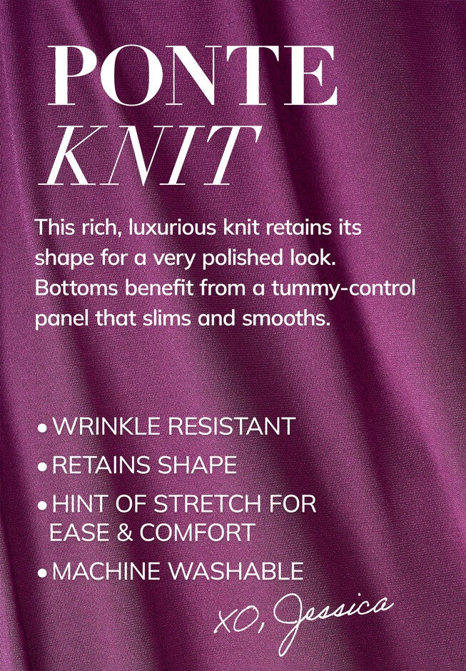 Ponte Knit Skirt, , alternate image number null