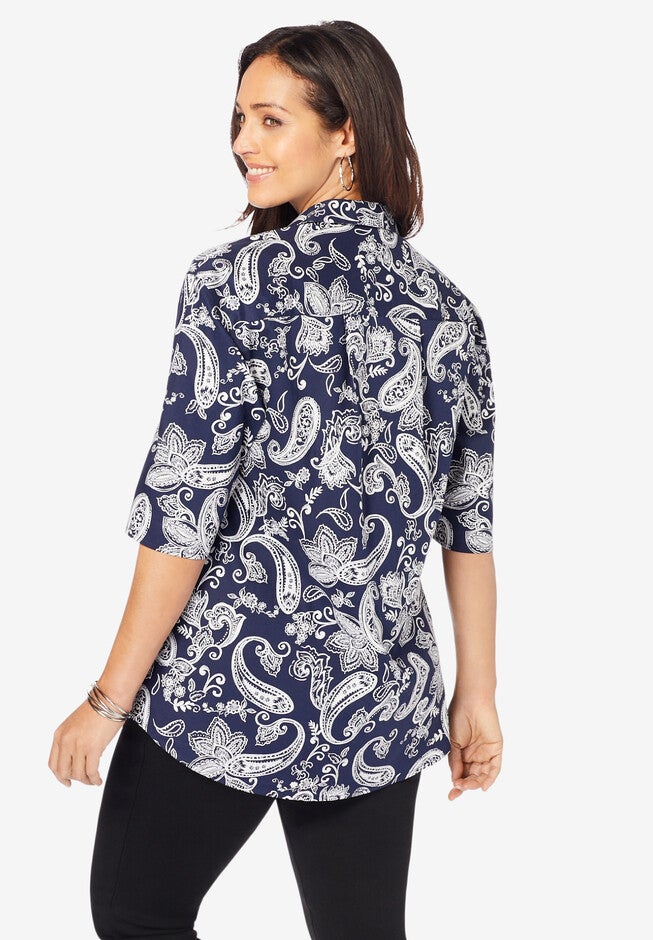 A-Line Poplin Shirt, , on-hover image number 1