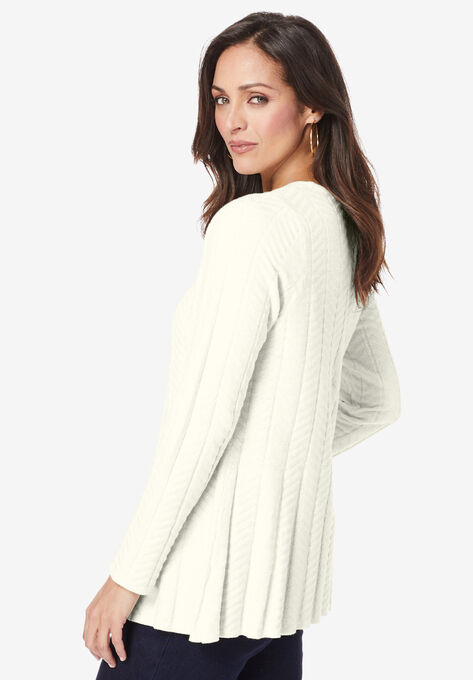 Chevron Fit & Flare Sweater, , alternate image number null