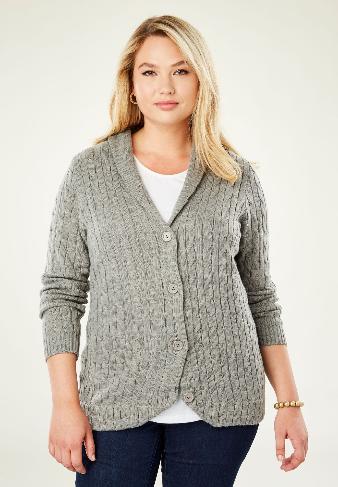 Cable Blazer Sweater, , alternate image number 4