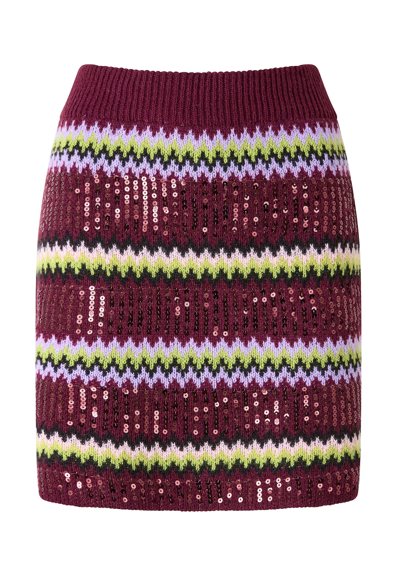 Sequin Sweater Skirt, SEQUIN STRIPES, alternate image number 4