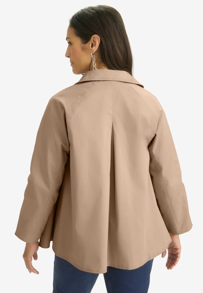 Twill Swing Jacket, NEW KHAKI, on-hover image number null