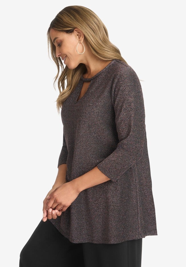 Keyhole Shimmer Tunic, , alternate image number null