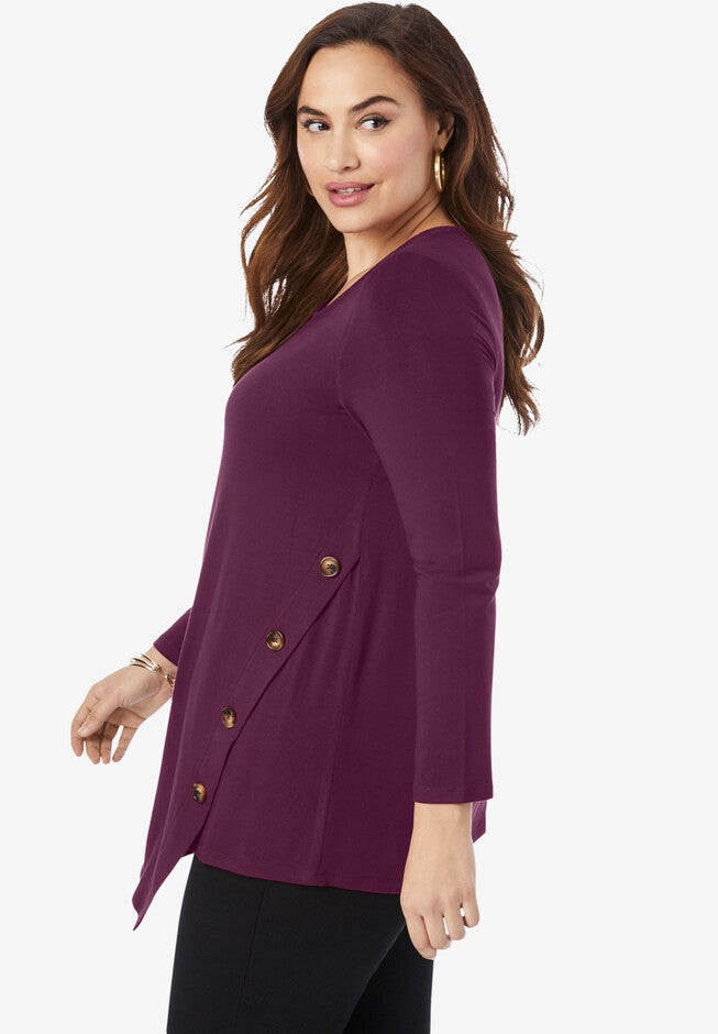 Side-Button Tunic, , alternate image number 2