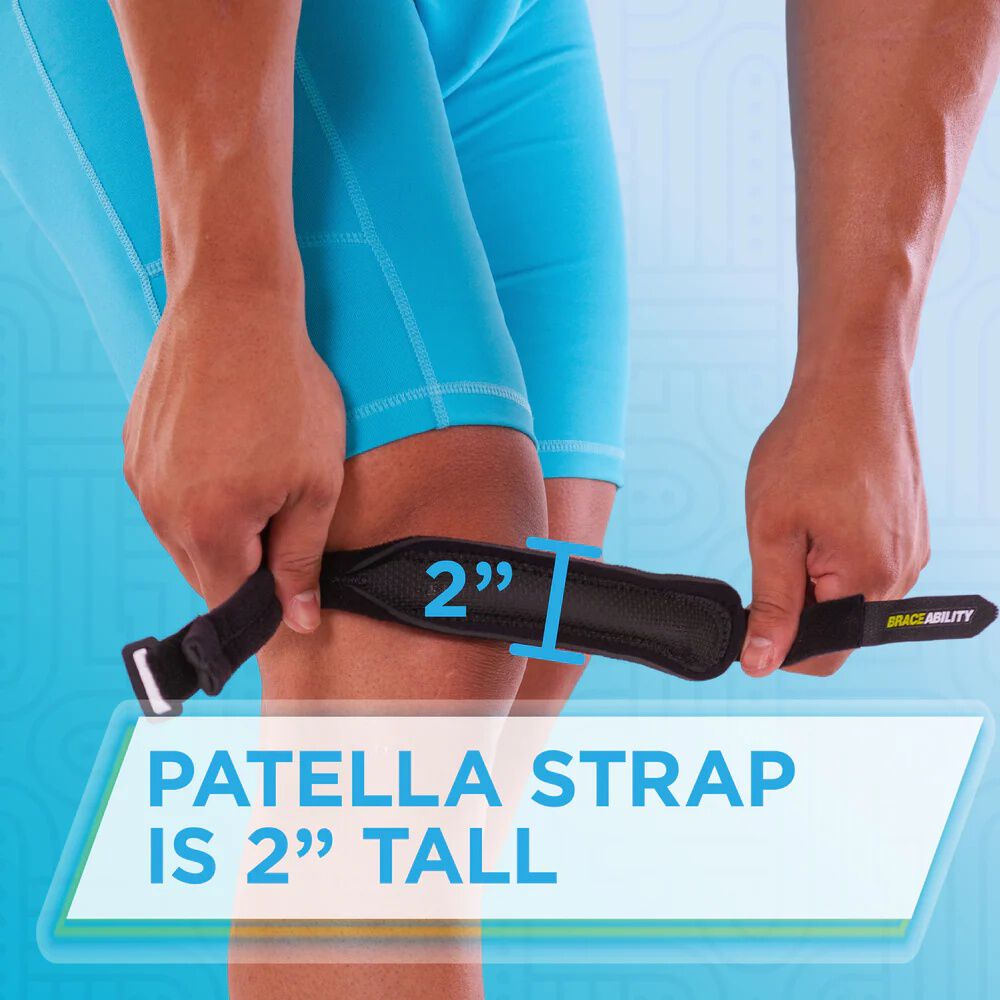 Patellar Tendon Knee Strap Brace, BLACK, alternate image number 6