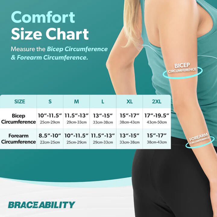 Comfort Elbow Sleeve, BLACK, alternate image number 1