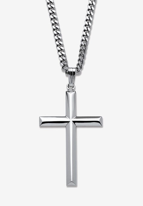 Real silver chain with cross Clearance