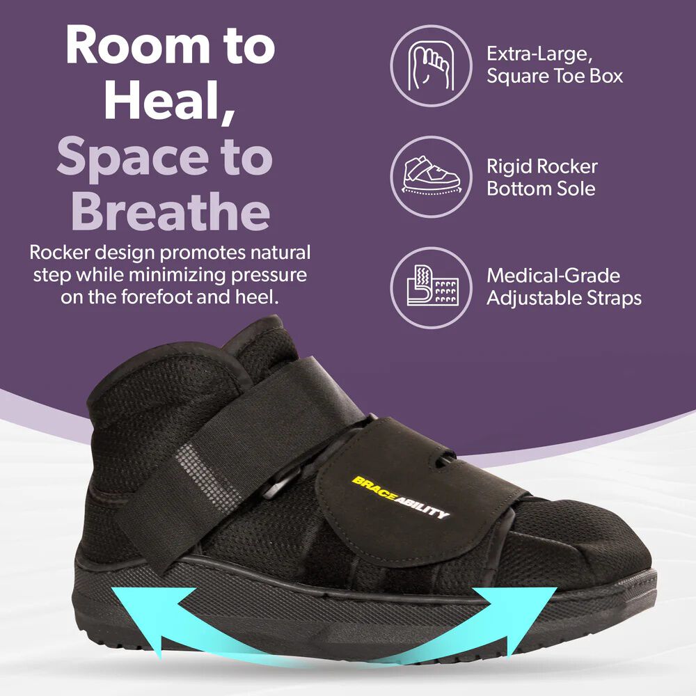 Closed Toe Medical Walking Shoe, BLACK, alternate image number 3