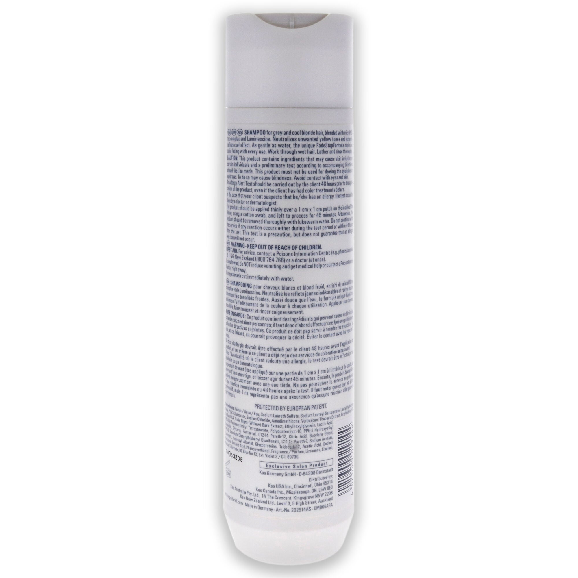 Dualsenses Silver Shampoo by Goldwell for Unisex - 10.1 oz Shampoo, See Description, alternate image number 2