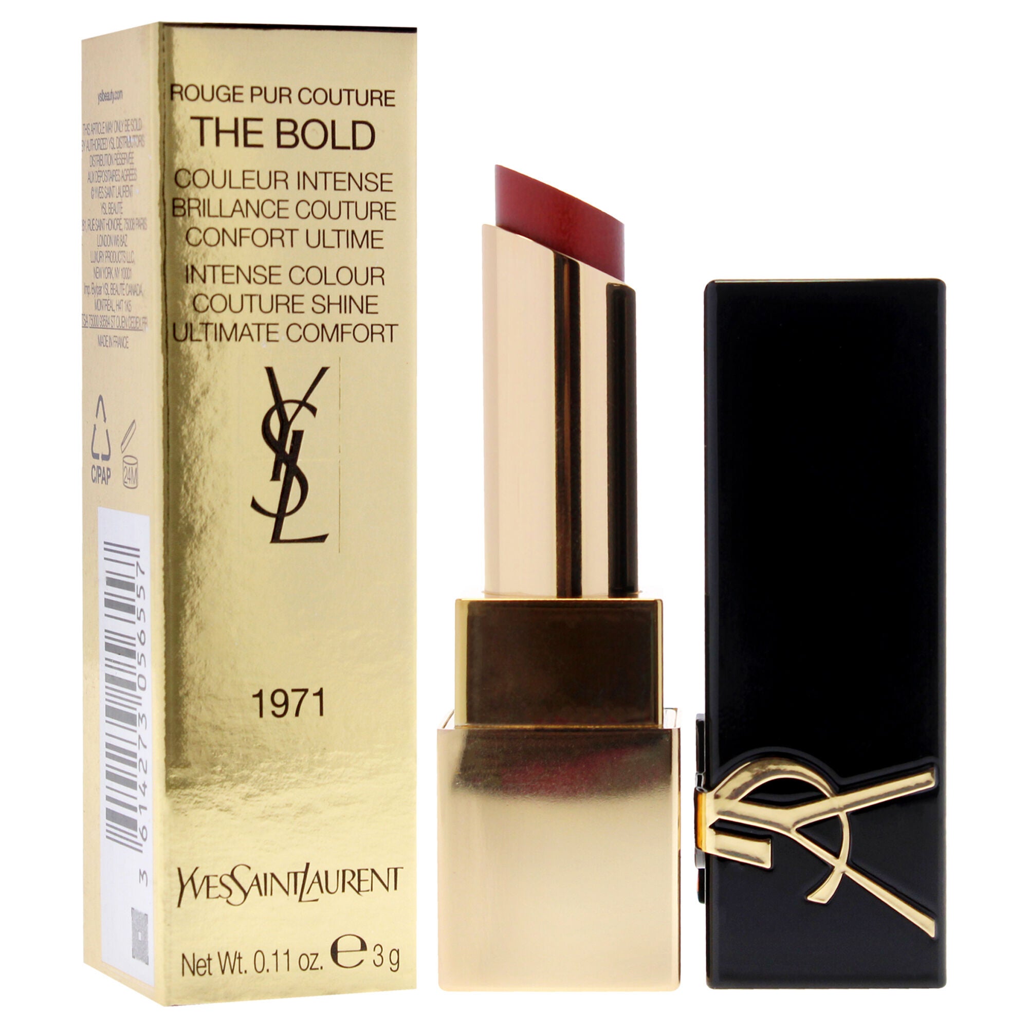 Rouge Pur Couture The Bold Lipstick - 1971 Rouge Provocation by Yves Saint Laurent for Women - 0.11 oz Lipstick, See Description, alternate image number 1