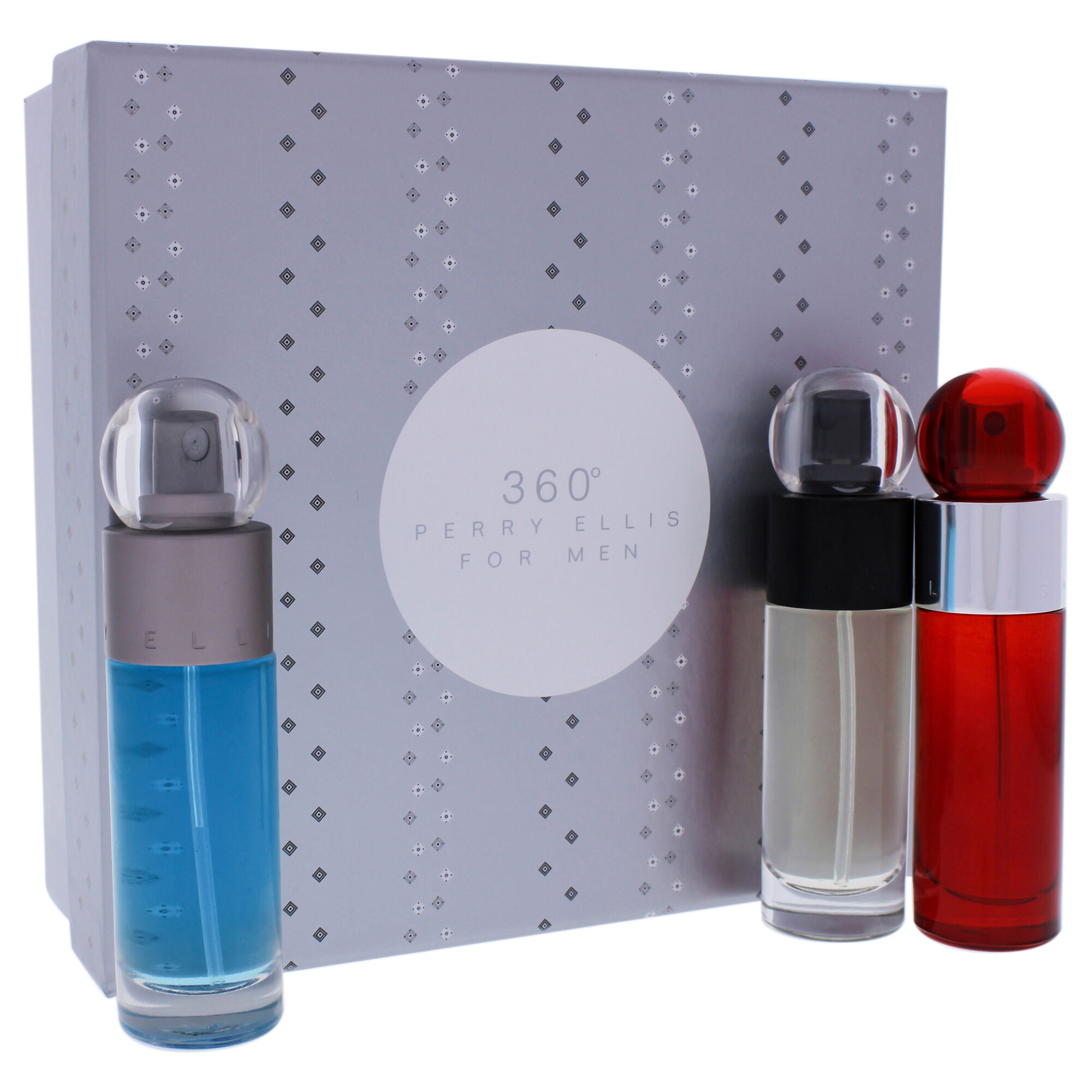 360 by Perry Ellis for Men - 3 Pc Gift Set 1oz 360 EDT Spray, 1oz 360 Red EDT Spray, 1oz Reserve EDT Spray, See Description, alternate image number 1