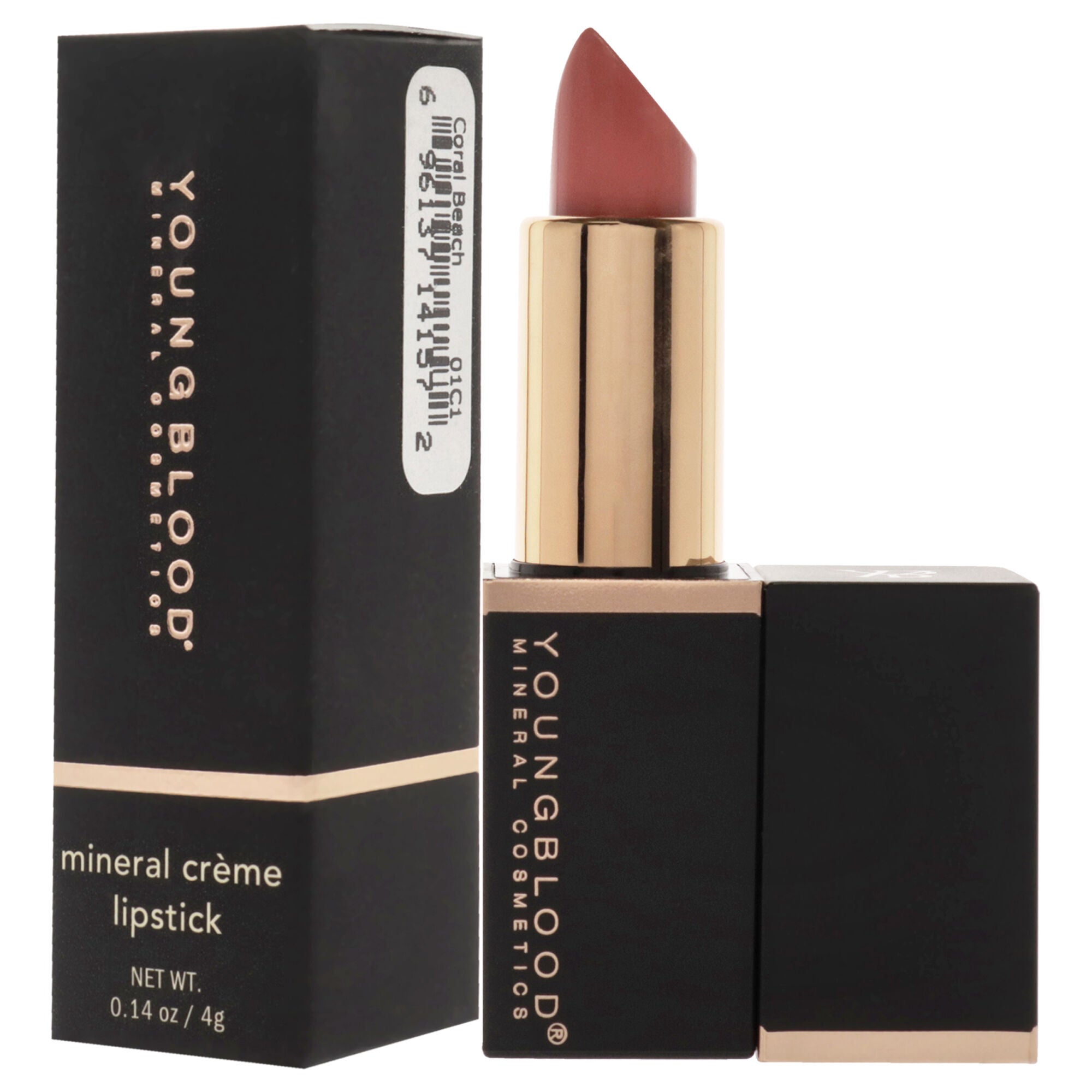 Mineral Creme Lipstick - Coral Beach by Youngblood for Women - 0.14 oz Lipstick, , alternate image number 8