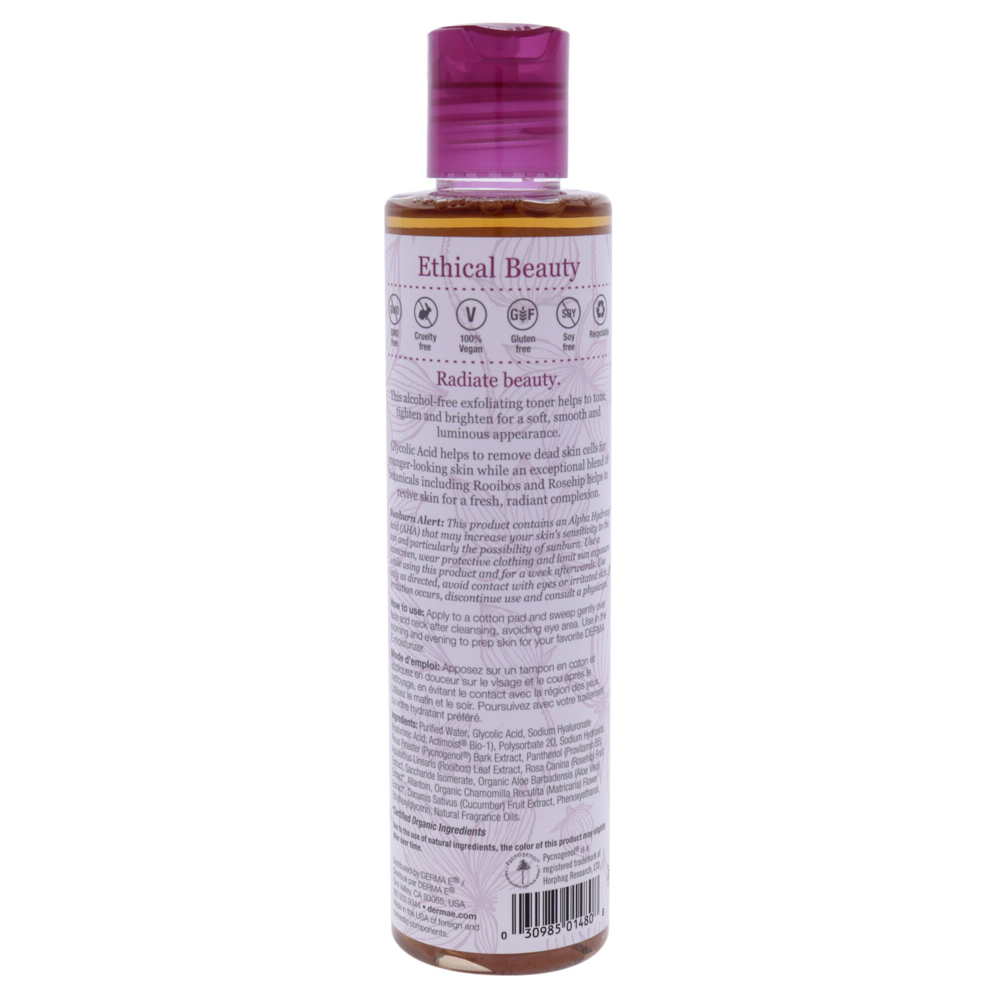 Essentials Radiance Toner by Derma-E for Unisex - 6 oz Toner, , alternate image number 1