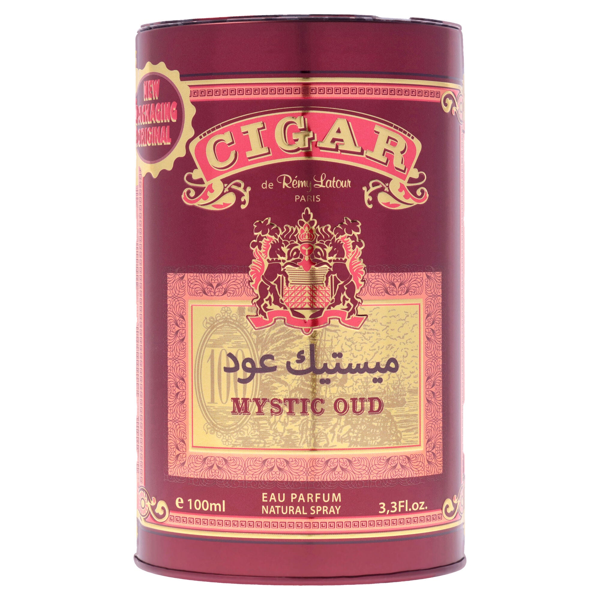 Cigar Mystic Oud by Remy Latour for Men - 3.3 oz EDP Spray, Clear, alternate image number 2