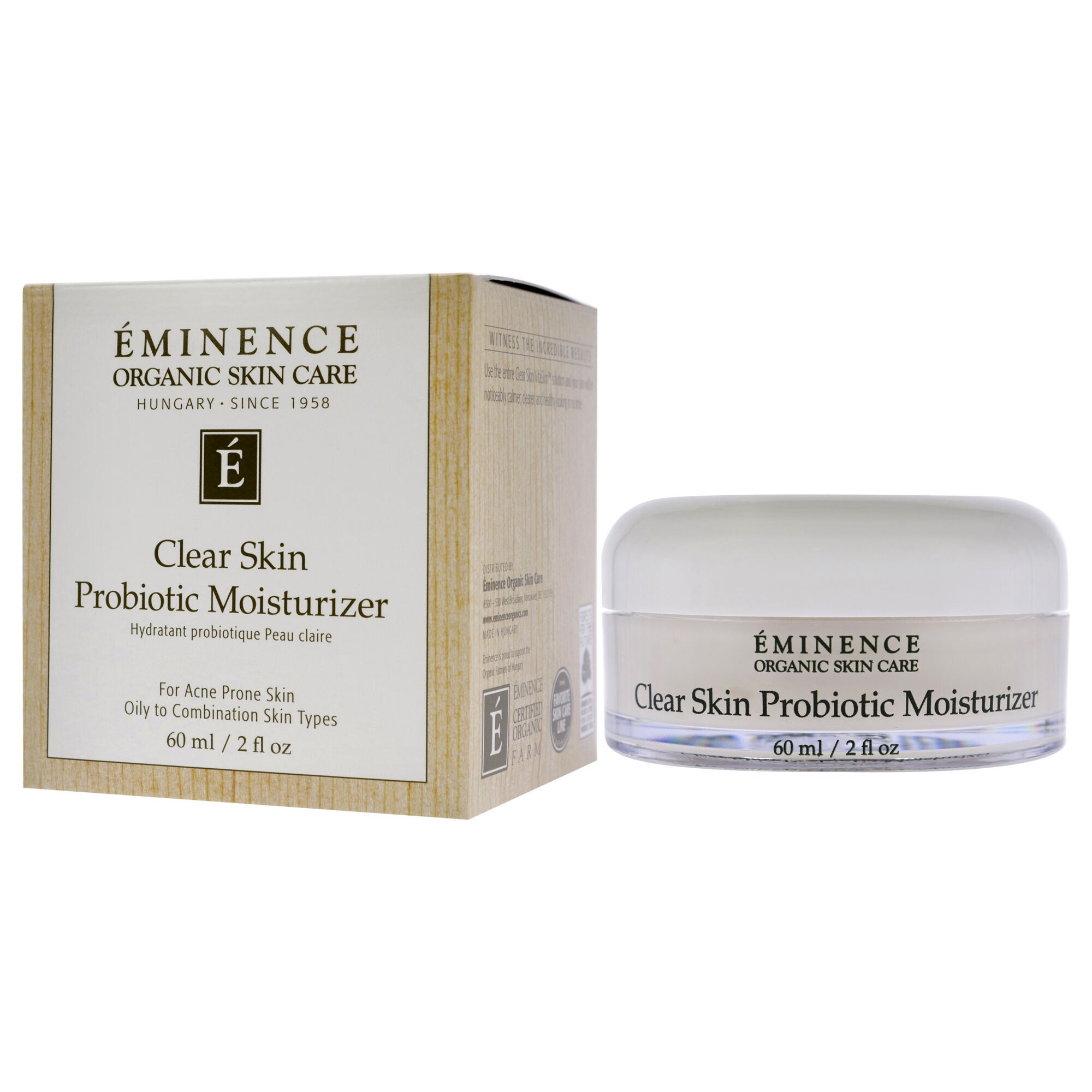 Clear Skin Probiotic Moisturizer by Eminence for Unisex - 2 oz Moisturizer, , alternate image number 8