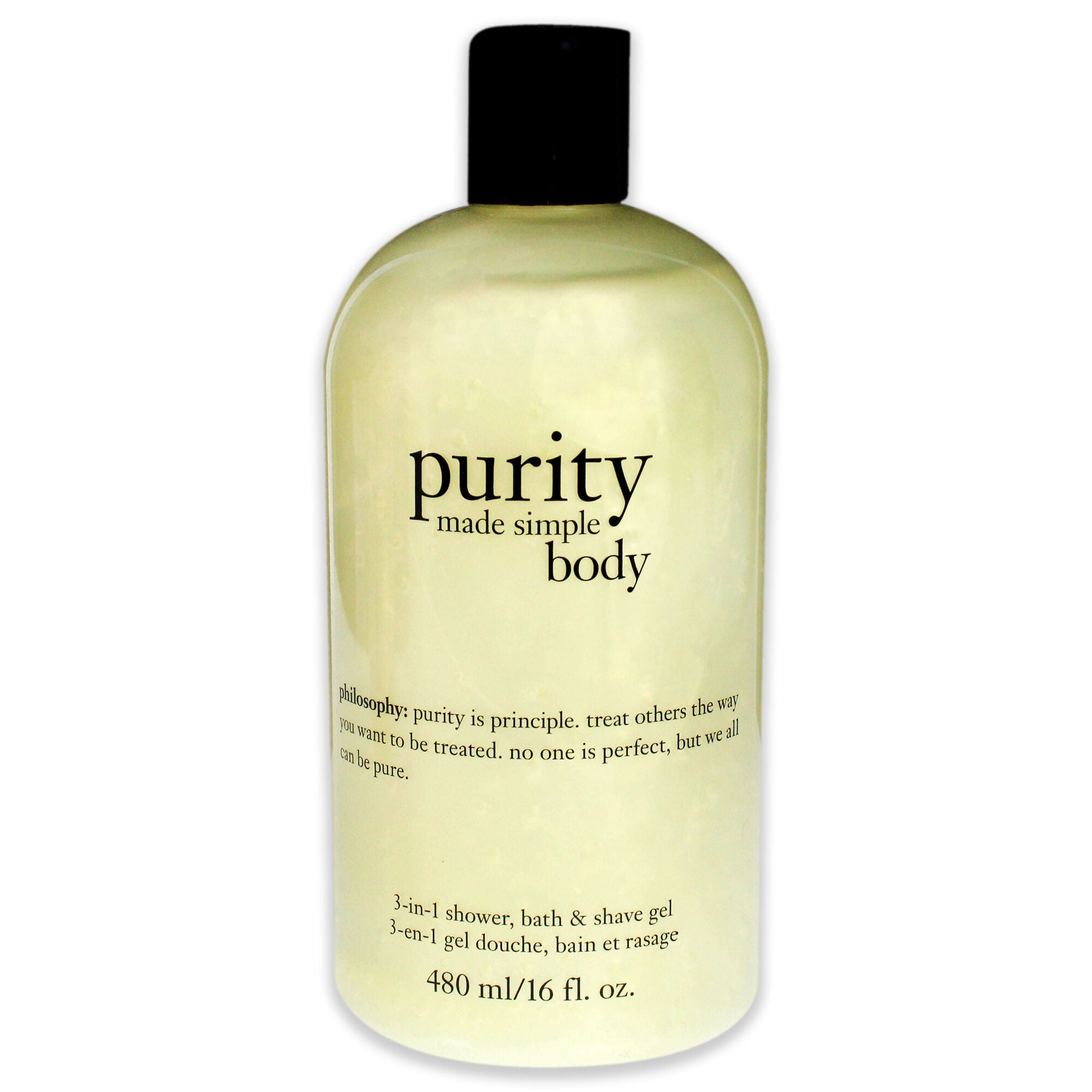 Purity Made Simple Body 3-in-1 Shower Bath & Shave Gel by Philosophy for Unisex - 16 oz Shower & Shave Gel, , alternate image number 4