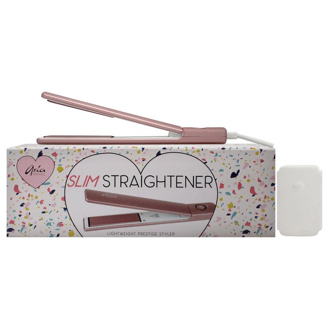 Slim Hair Straightener - Pink by Aria Beauty for Women - 1 Pc Flat Iron, NA, hi-res image number null