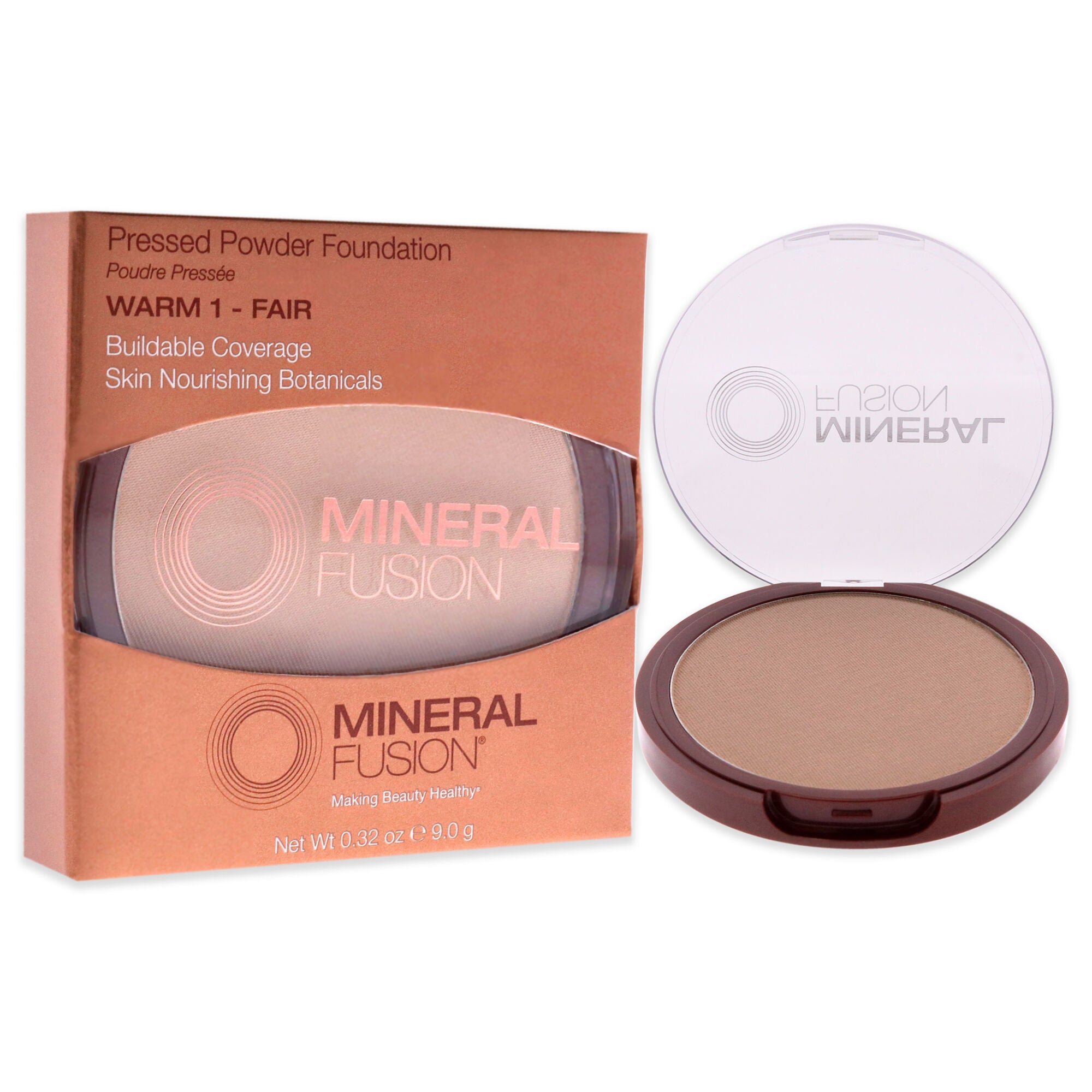 Pressed Powder Foundation - 01 Warm by Mineral Fusion for Women - 0.32 oz Foundation, See Description, alternate image number 2