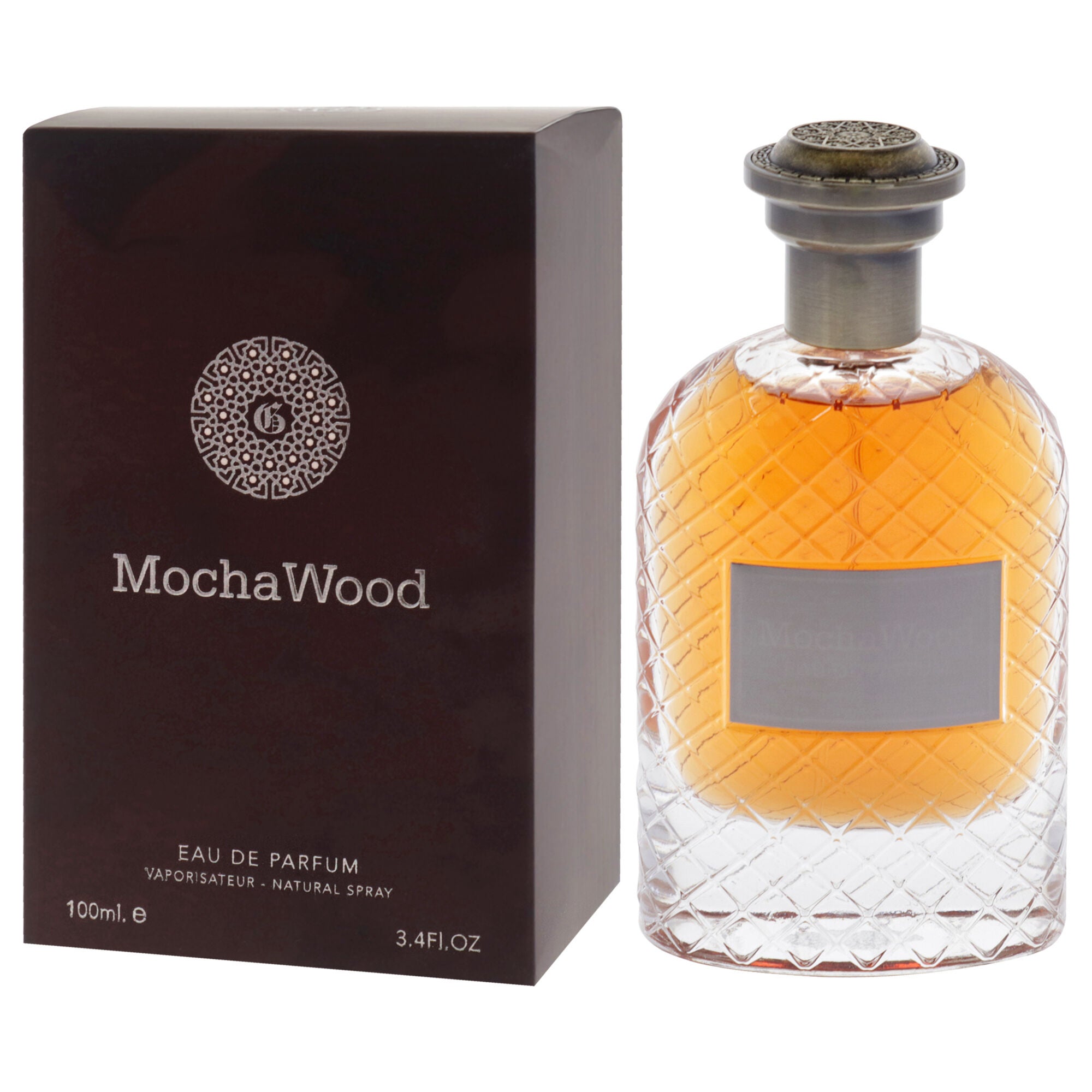 Mocha Wood by Fragrance World for Unisex - 3.4 oz EDP Spray, Clear, alternate image number 3