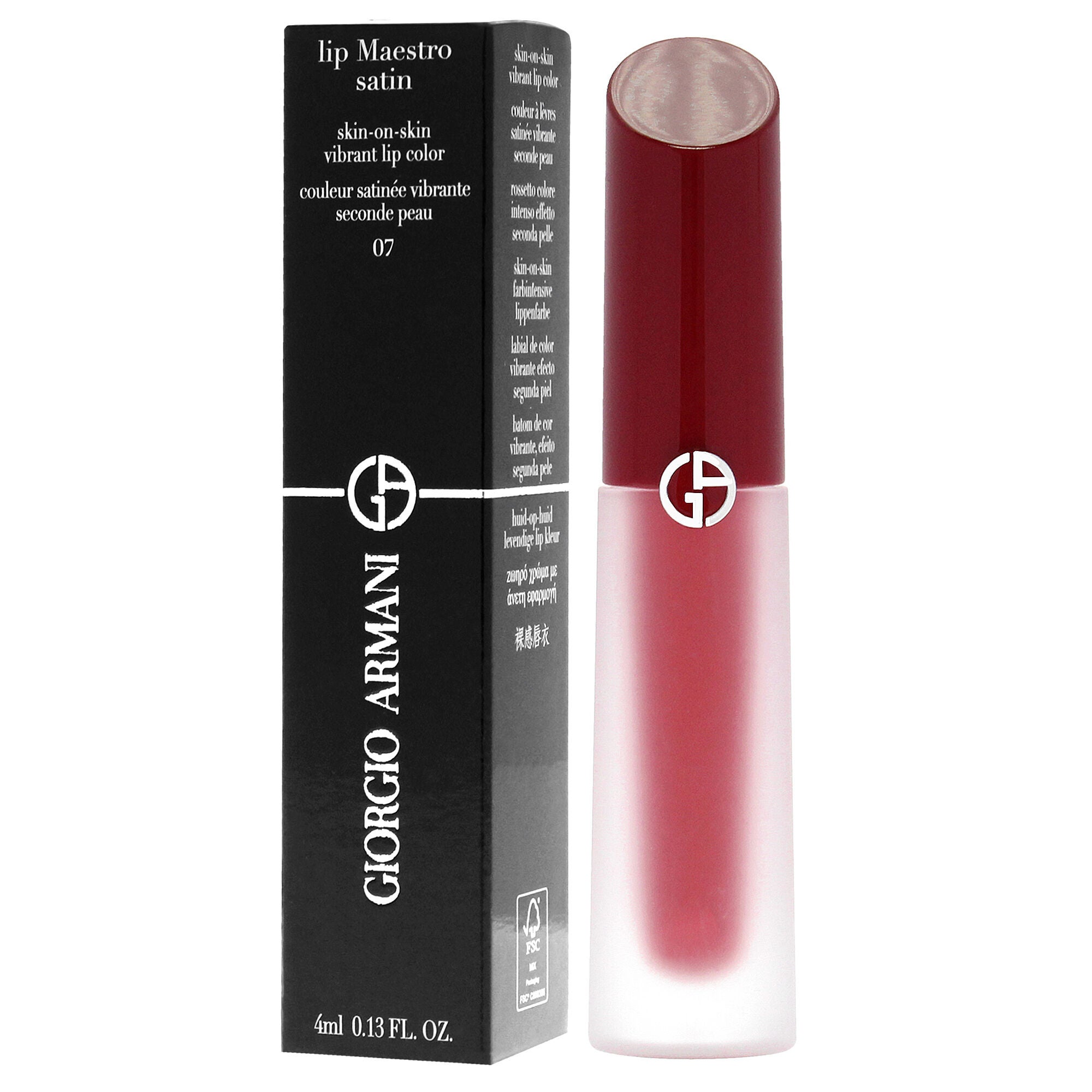 Lip Maestro Satin Lipstick - 07 Opening Night by Giorgio Armani for Women - 0.13 oz Lipstick, See Description, alternate image number 3