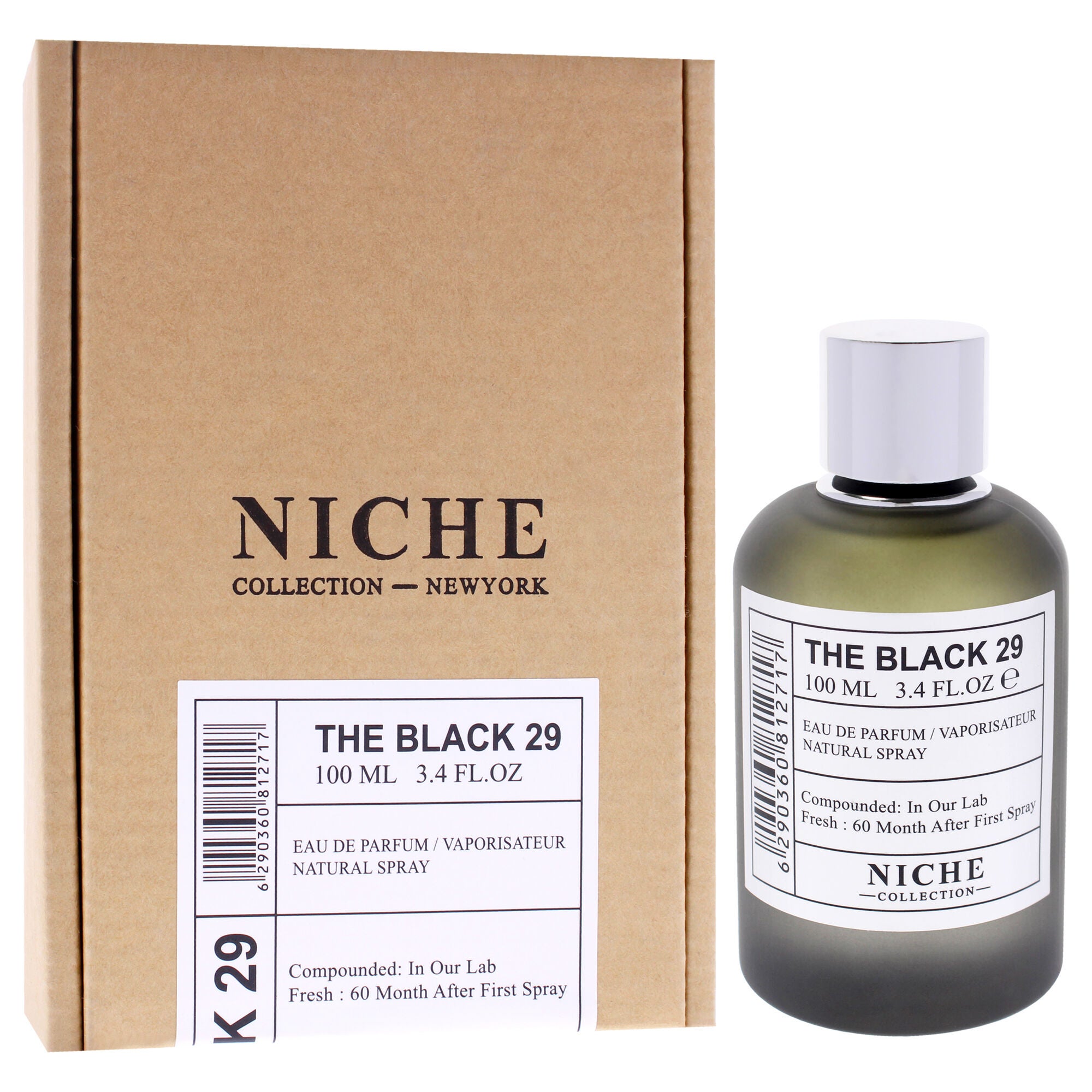 Niche Collection - The Black 29 by Khalis for Men - 3.4 oz EDP Spray, Clear, alternate image number 2