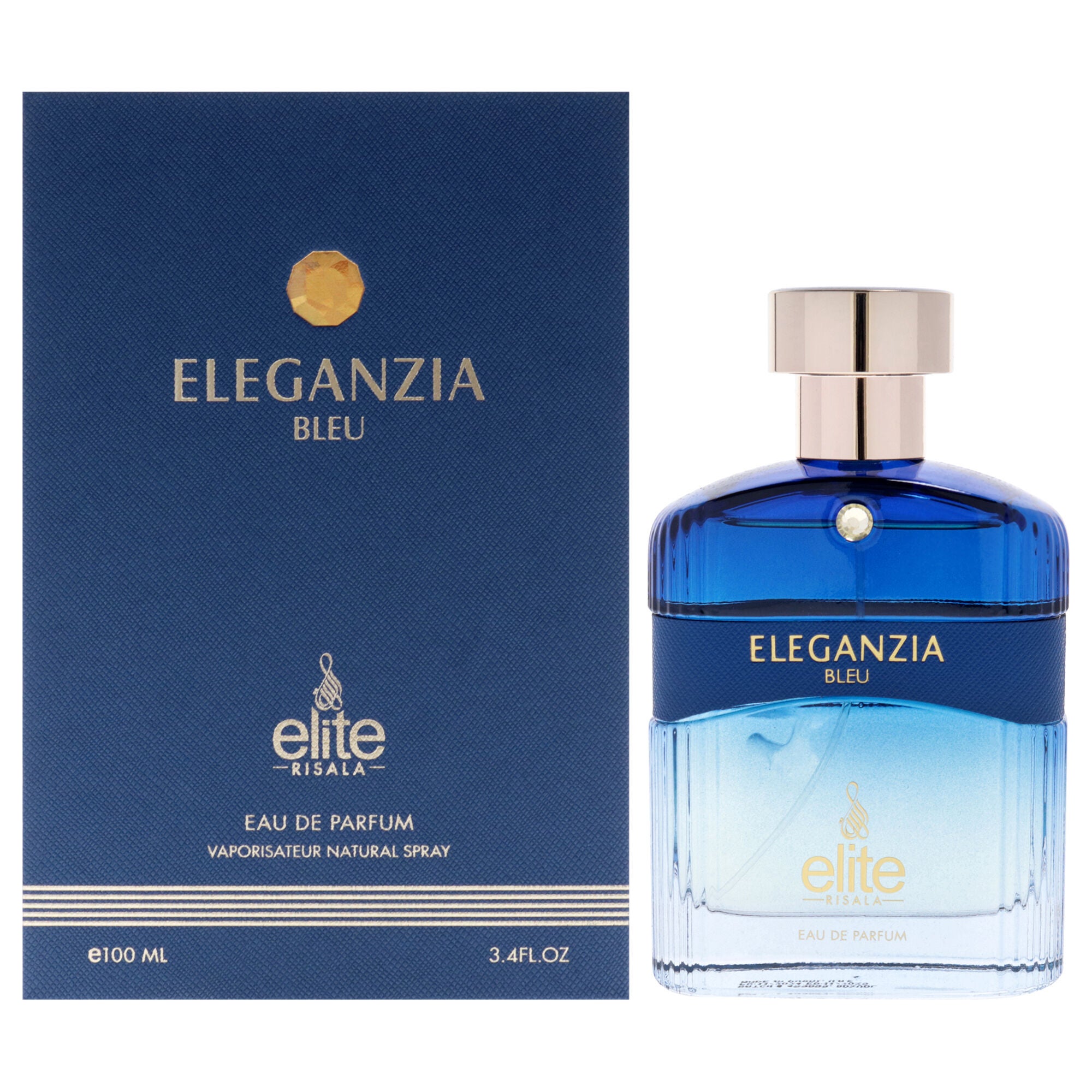 Elite - Eleganzia Bleu by Risala for Unisex - 3.4 oz EDP Spray, Clear, hi-res image number 0
