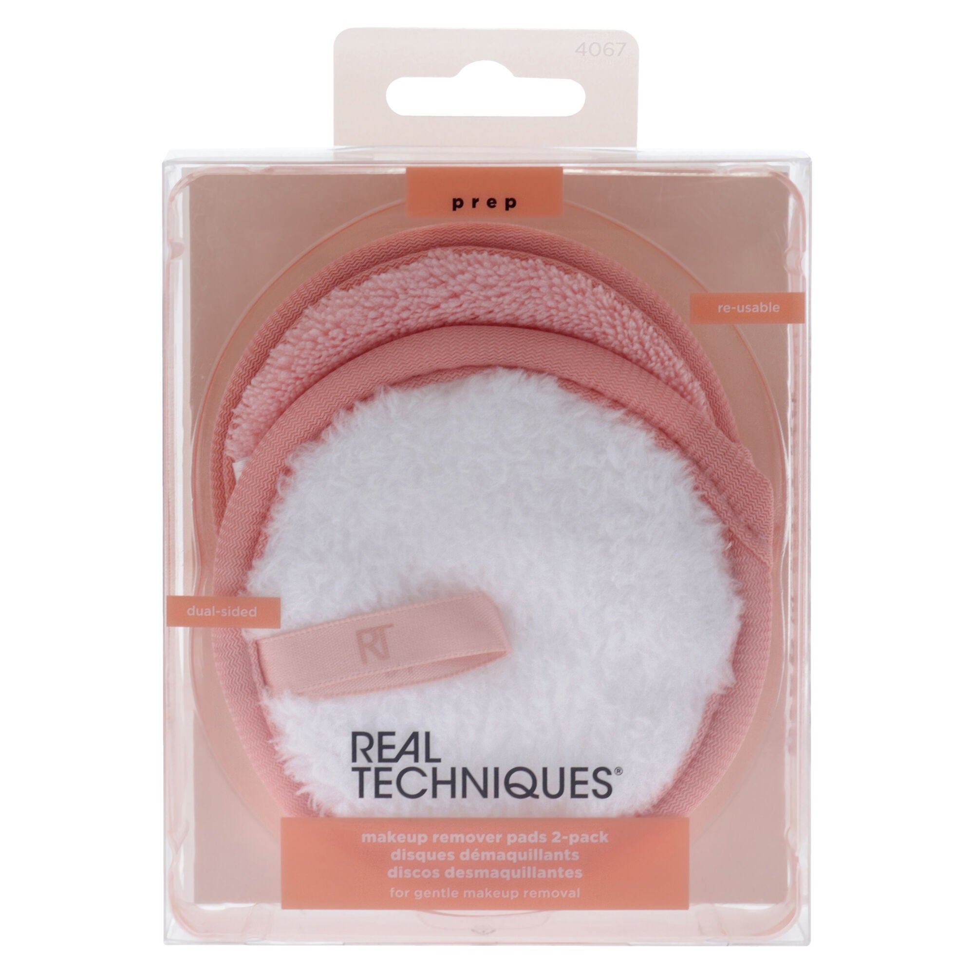 Makeup Remover Pads Reusable Plus Dual-Sided by Real Techniques for Women - 2 Pc Pads, Light Green, alternate image number 3