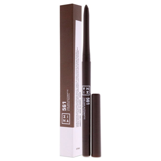 The 24H Automatic Eyebrow Pencil - 561 Cold Brown by 3INA for Women - 0.011 oz Eyebrow Pencil, See Description, alternate image number 3
