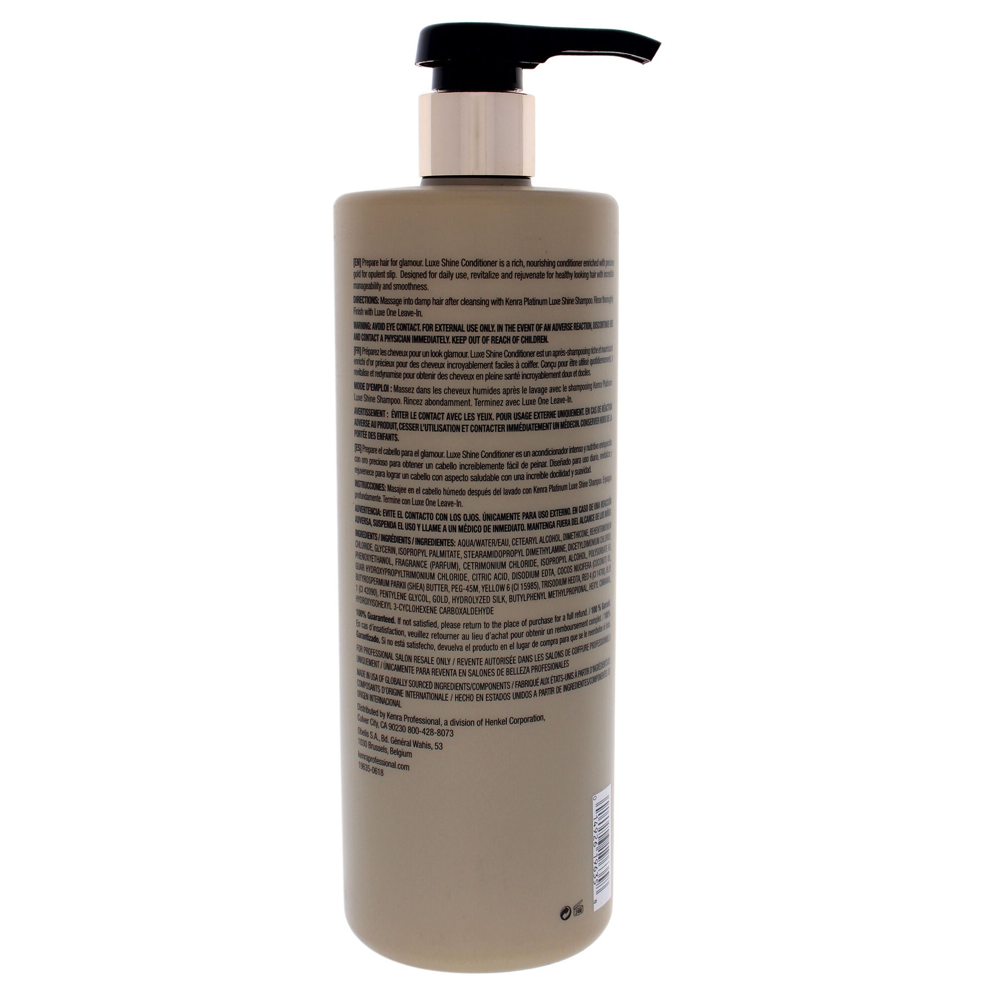 Platinum Luxe Shine Conditioner by Kenra for Unisex - 31.5 oz Conditioner, See Description, alternate image number 1