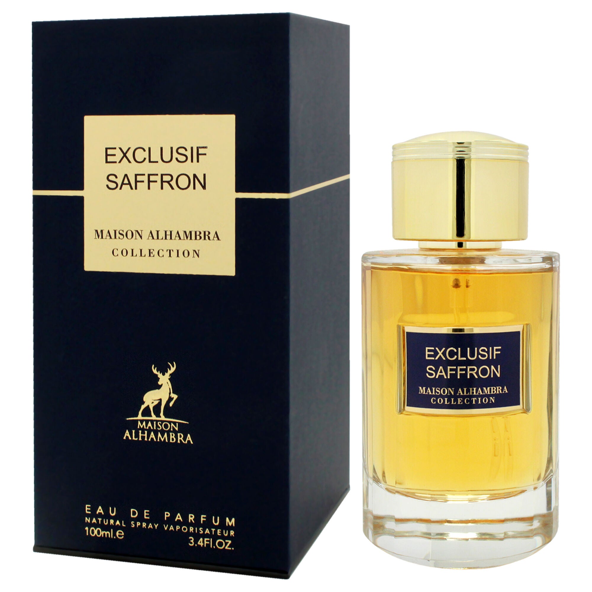 Exculsif - Saffron by Maison Alhambra for Unisex - 3.4 oz EDP Spray, Clear, alternate image number 3