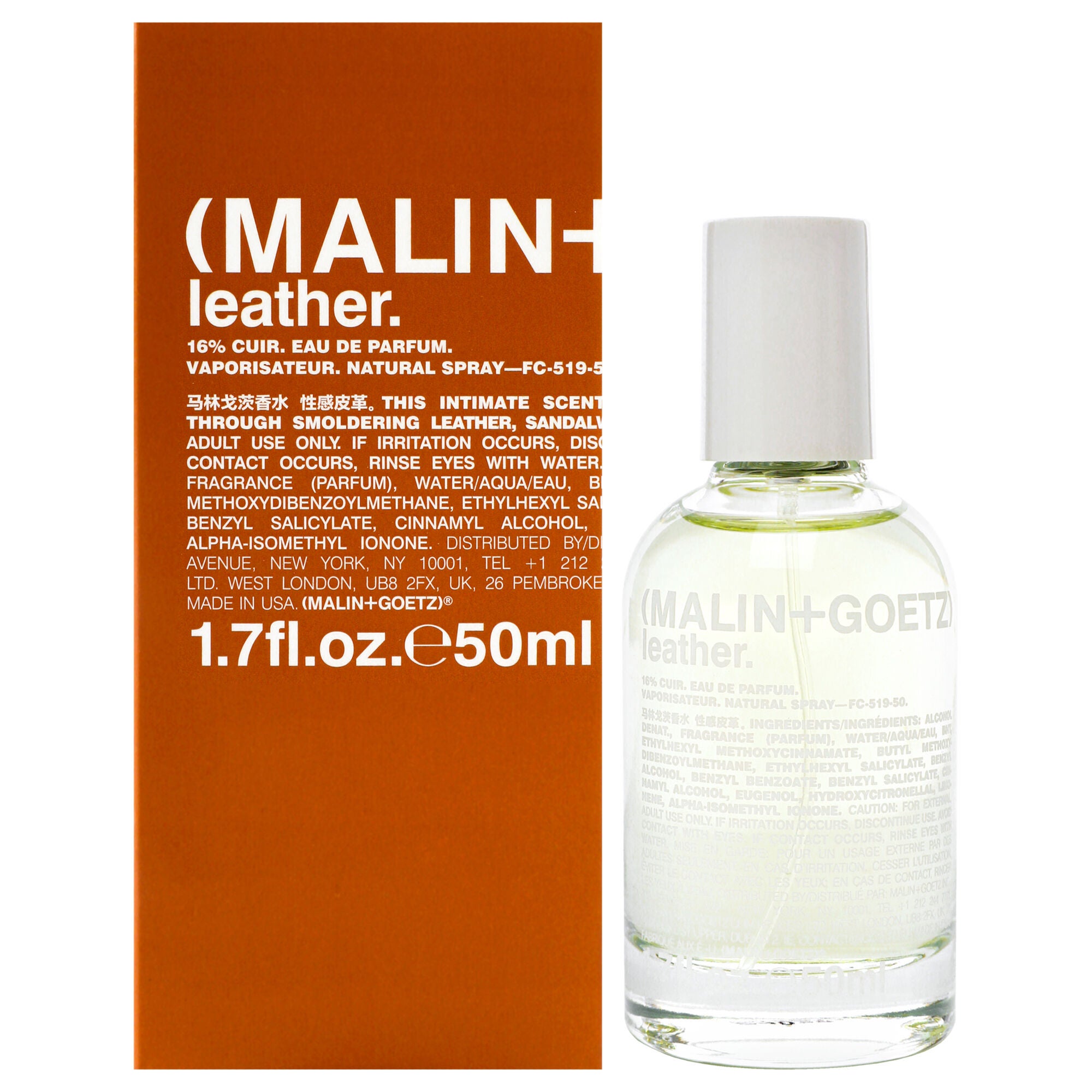 Leather by Malin + Goetz for Unisex - 1.7 oz EDP Spray, See Description, hi-res image number 0