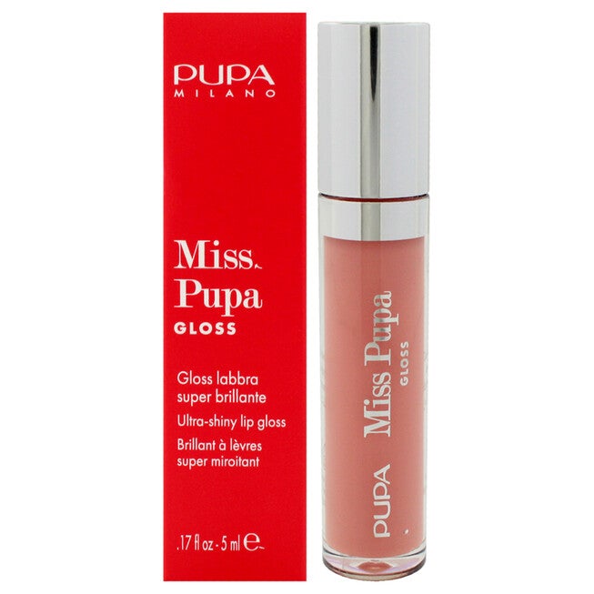 Miss Pupa Gloss Ultra-Shine Lip Gloss - 401 Lovely Pink by Pupa Milano for Women - 0.17 oz Lip Gloss, See Description, hi-res image number 0