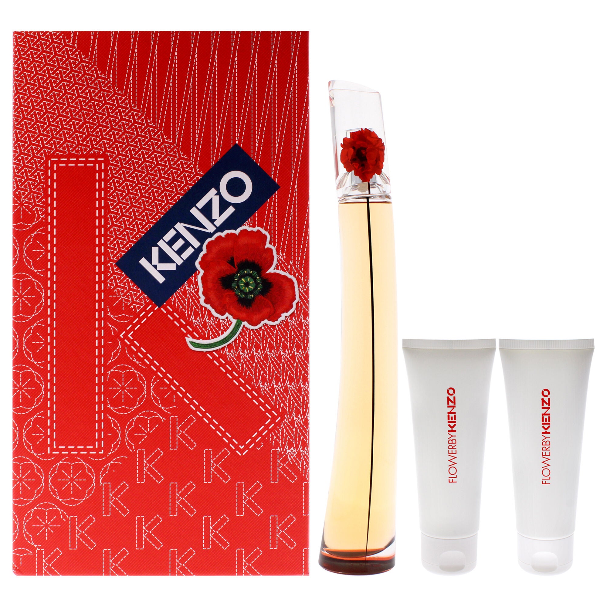 Flower LAbsolue by Kenzo for Women - 3 Pc Gift Set 3.3oz EDP Spray, 2 x 2.5oz Body Cream, See Description, hi-res image number 0