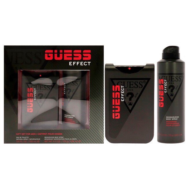 Guess Effect by Guess for Men - 2 Pc Gift Set 3.4oz EDT Spray, 6oz Body Spray, See Description, hi-res image number 0