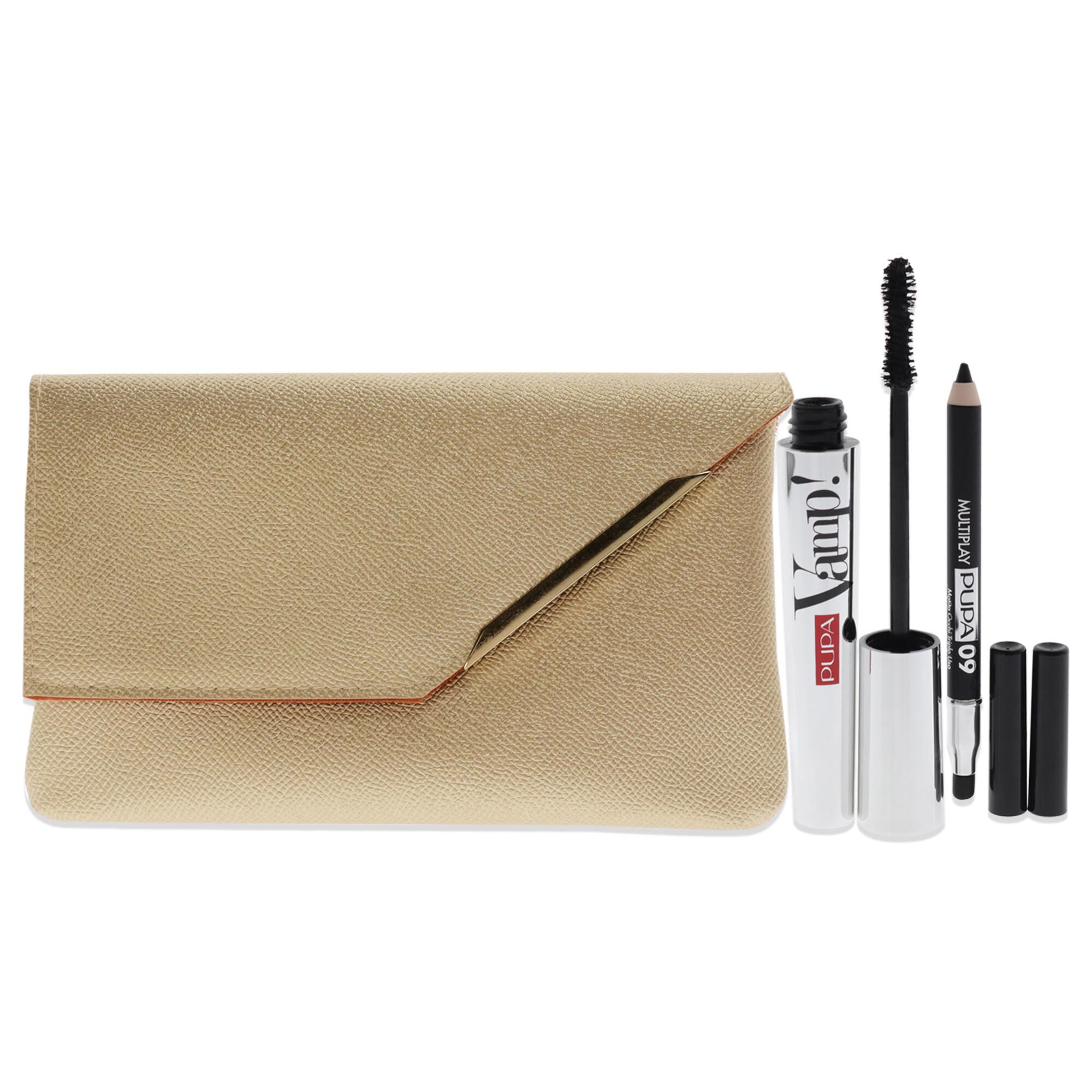 Vamp! and Multiply Set by Pupa Milano for Women - 3 Pc 0.32oz Vamp! Mascara - 100 Black, 0.03oz Multiplay Eye Pencil - 09 Black, Wallet, See Description, alternate image number 3