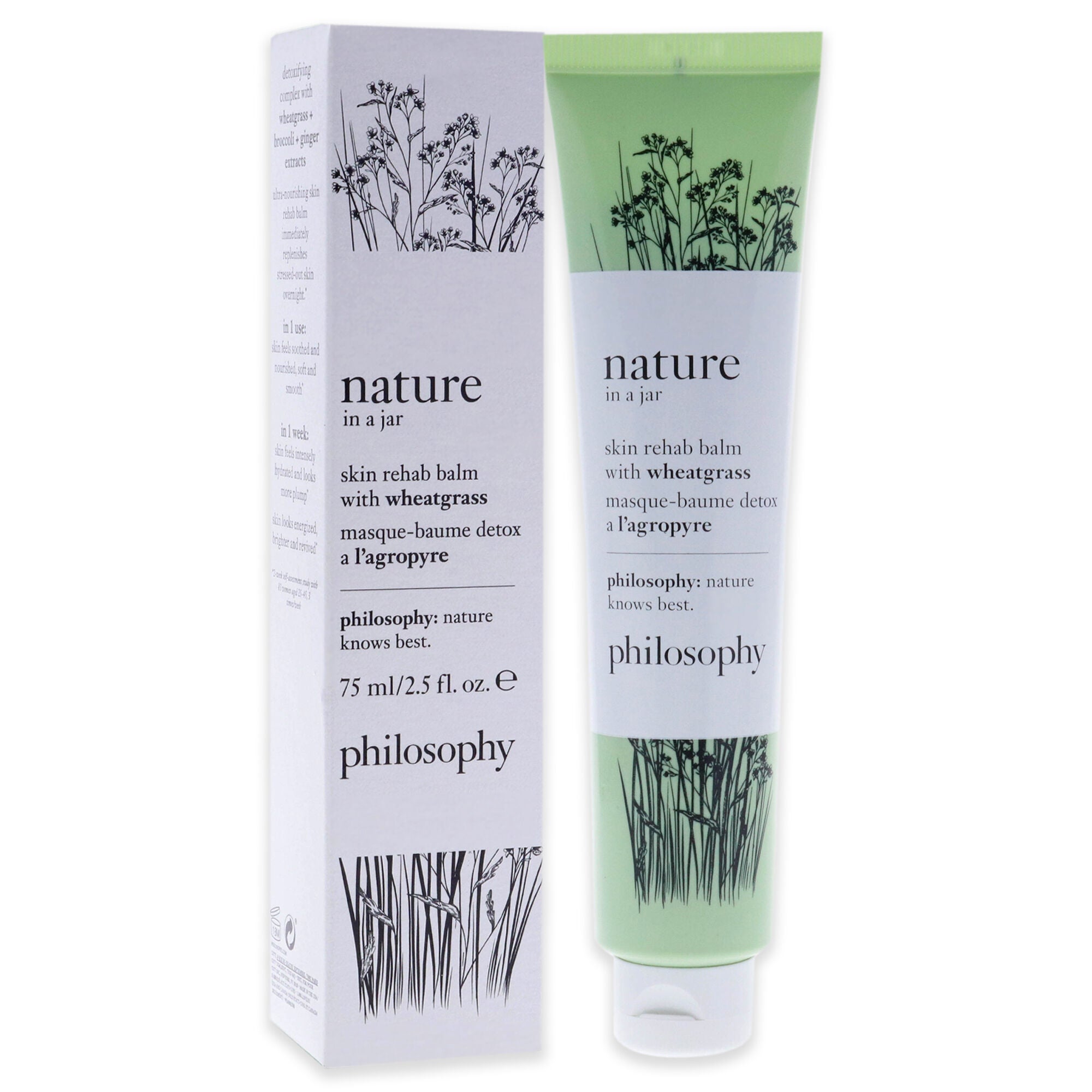 Skin Rehab Balm With Wheatgrass by Philosophy for Unisex - 2.5 oz Balm, See Description, alternate image number 1